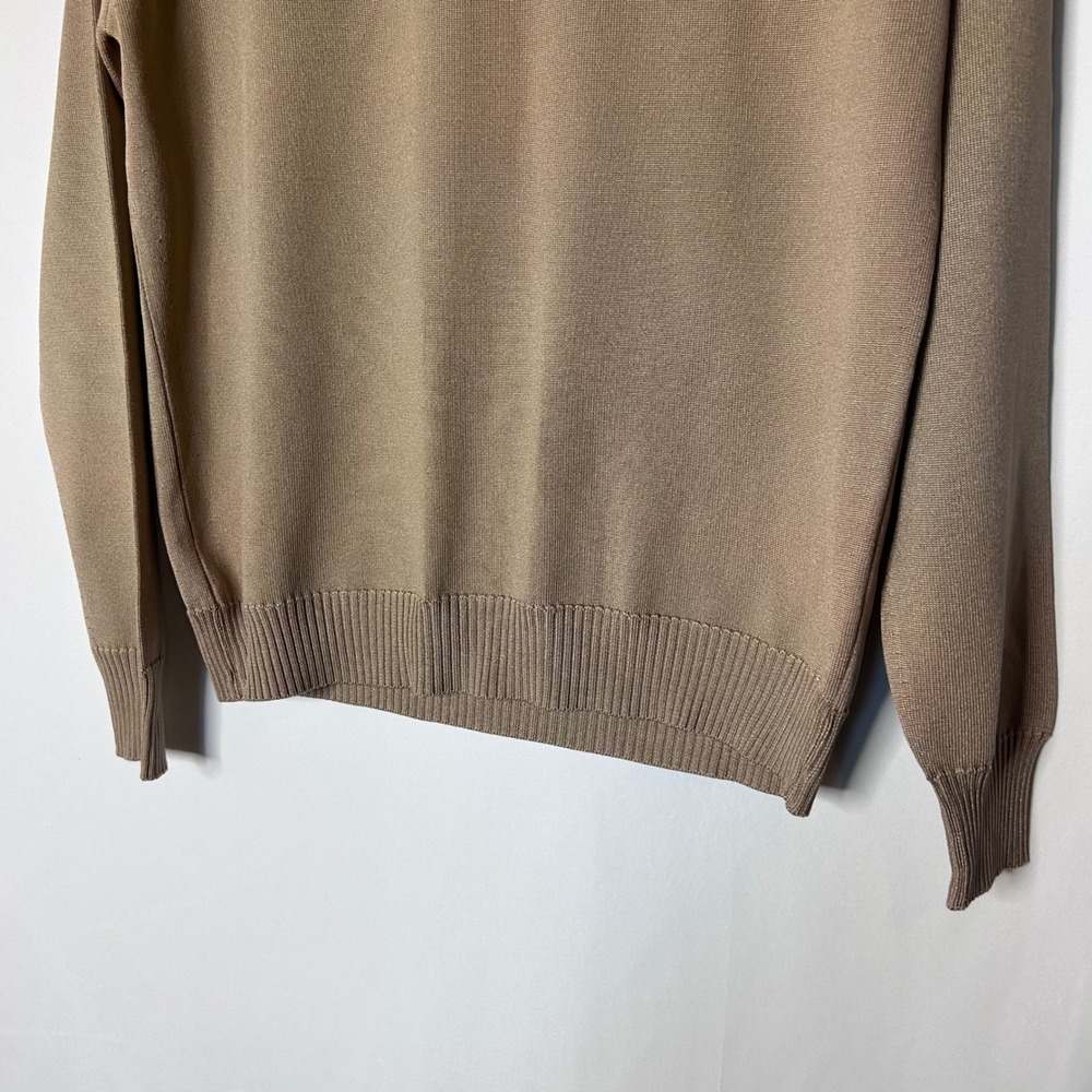 Givenchy  Sweater Size M Sport Womens‎ Tan Knit Logo Turtleneck - Picture 3 of 7